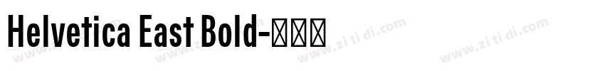 Helvetica East Bold字体转换
